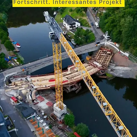 アパート Fluss&gleis Wohnen Am Wasser Im Historischen Bahnhof Balduinstein